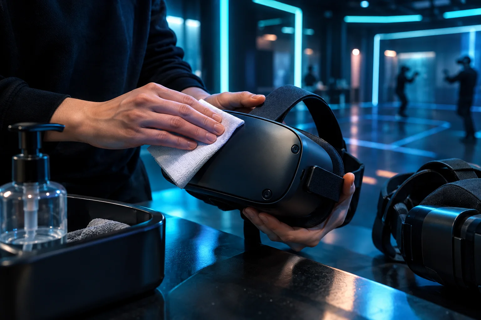 Imagem ilustrativa de salas de realidade virtual para grupos